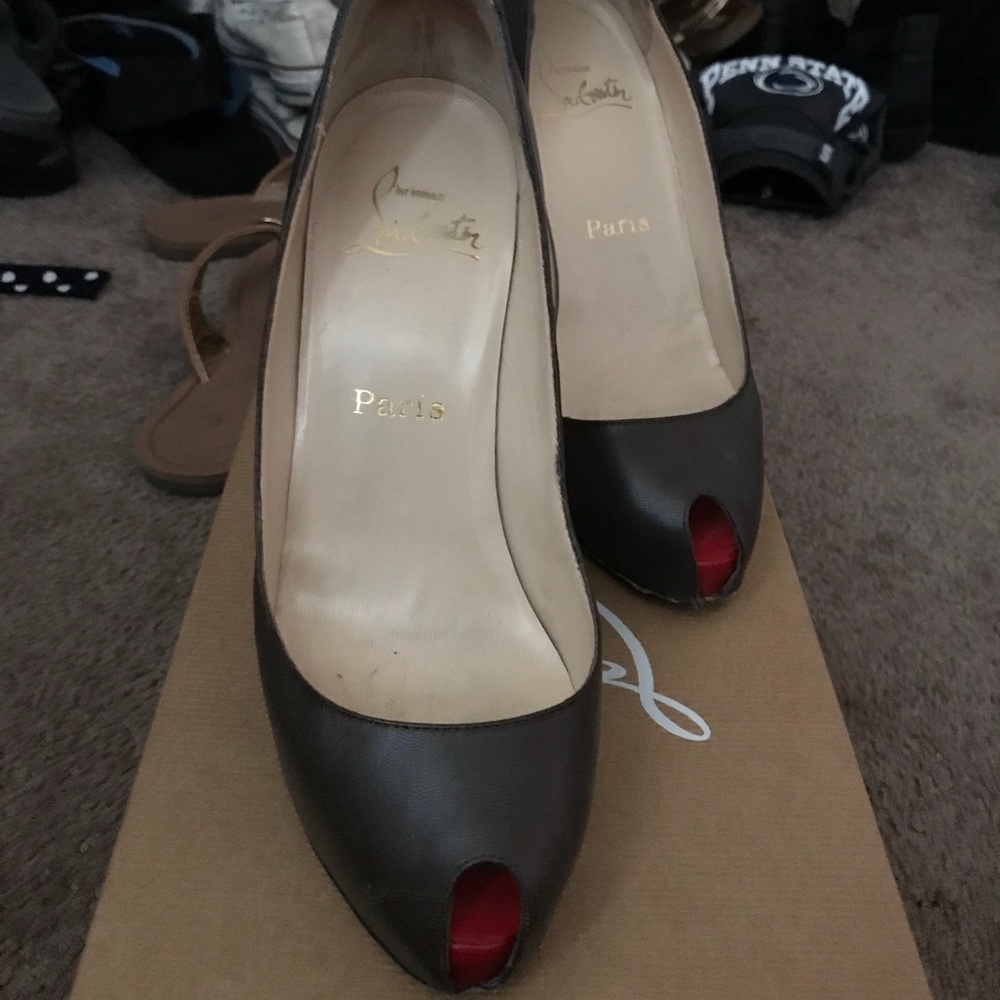 Louboutin brown shoes